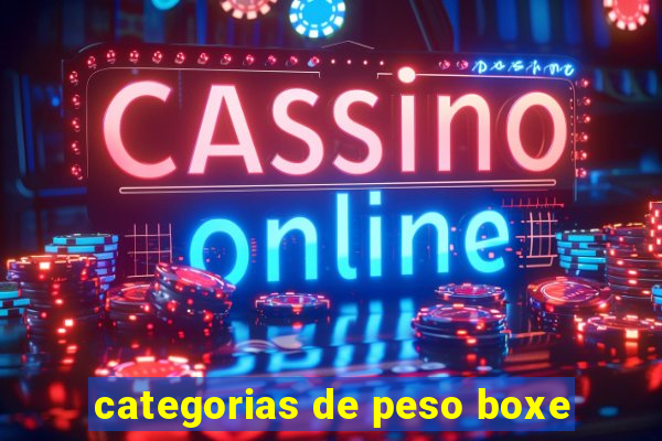 categorias de peso boxe